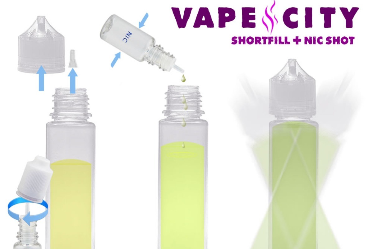 Prime Vapour - How to - add nic shots to your shortfill juice